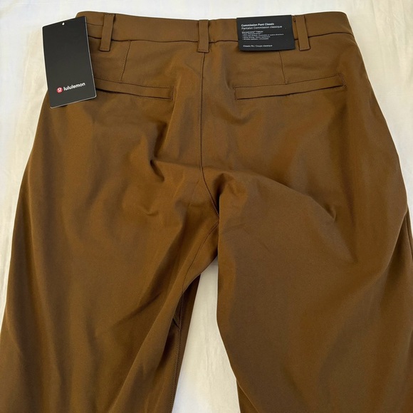Lululemon Commission Pant Classic 32"L Warpstreme DART Dark Artifact Men's 30 - Picture 6 of 6